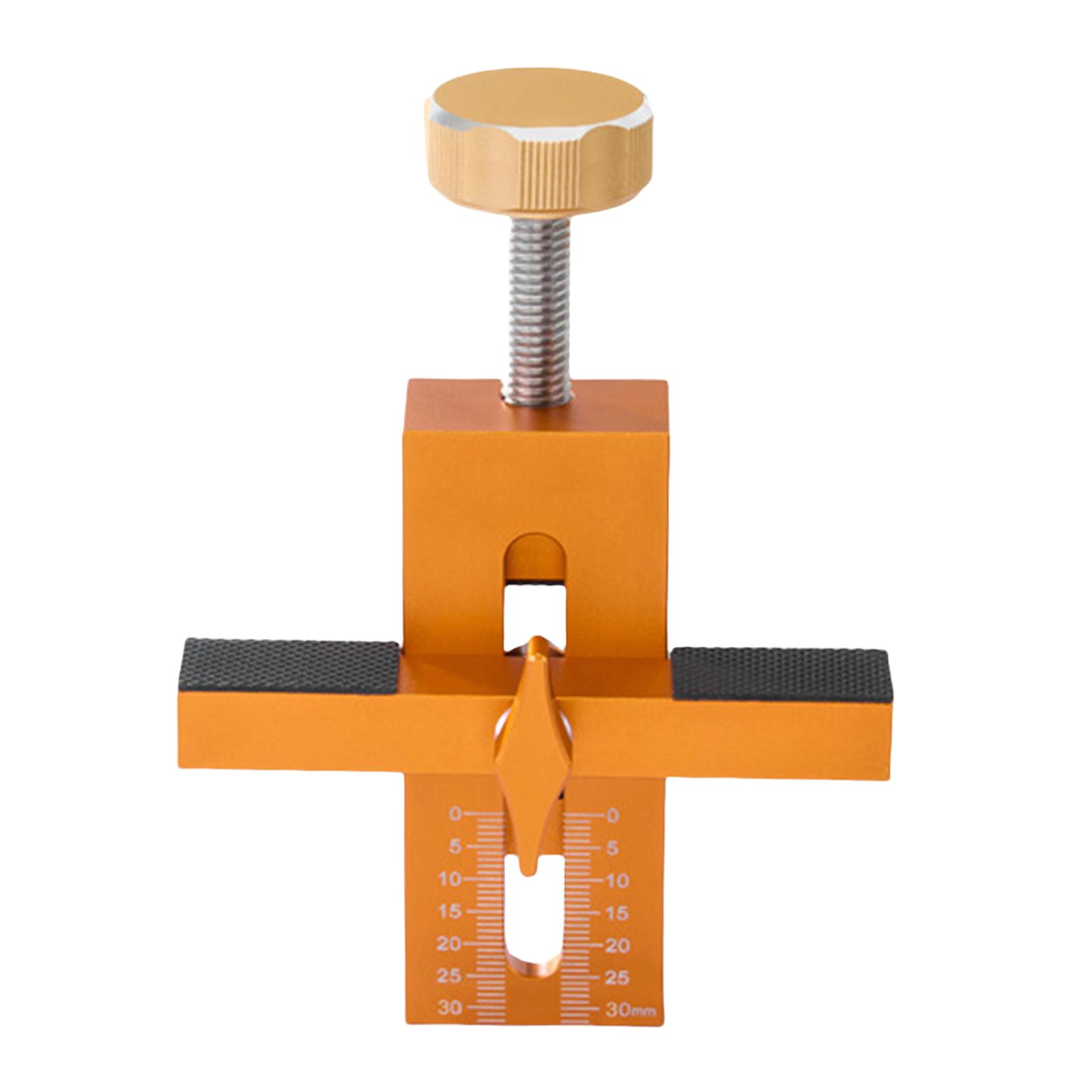 

Деревообработка Шаблон для установки дверцы шкафа Дверца шкафа-купе Инструмент для быстрой позиционирования Алюминиевый Регулируемый Зажим 7-40 мм