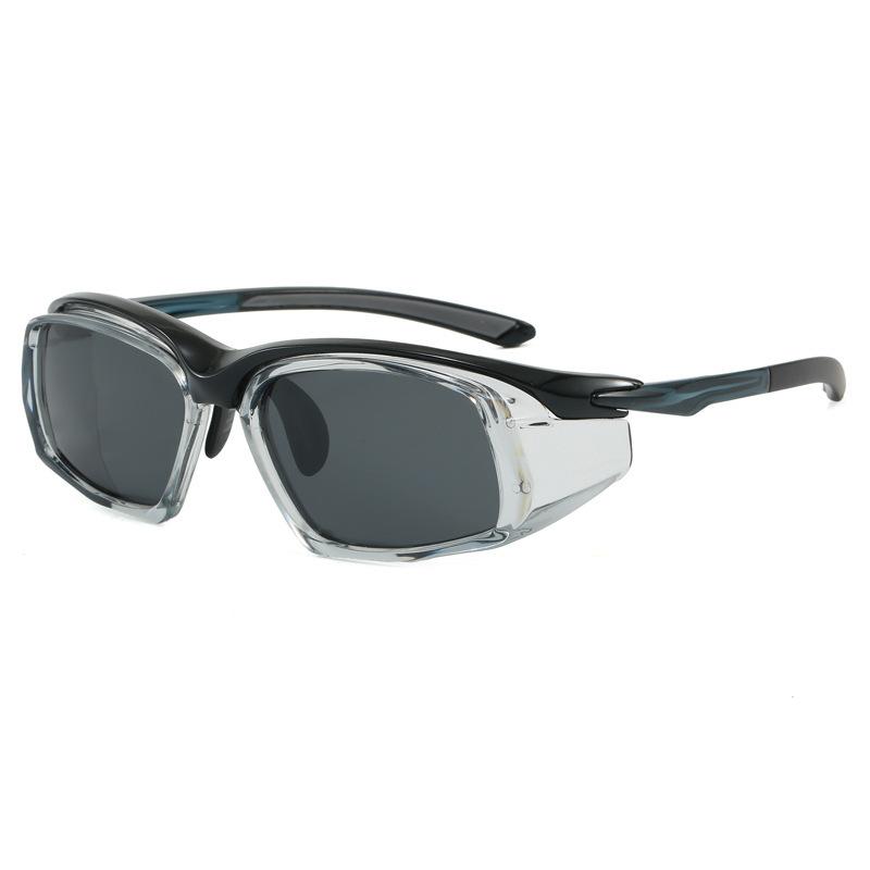Men's Cycling Riding Sports Polarized Sunglasses Windproof Rainproof Dustproof Eye Protective Safety Goggle With Myopia Lenses