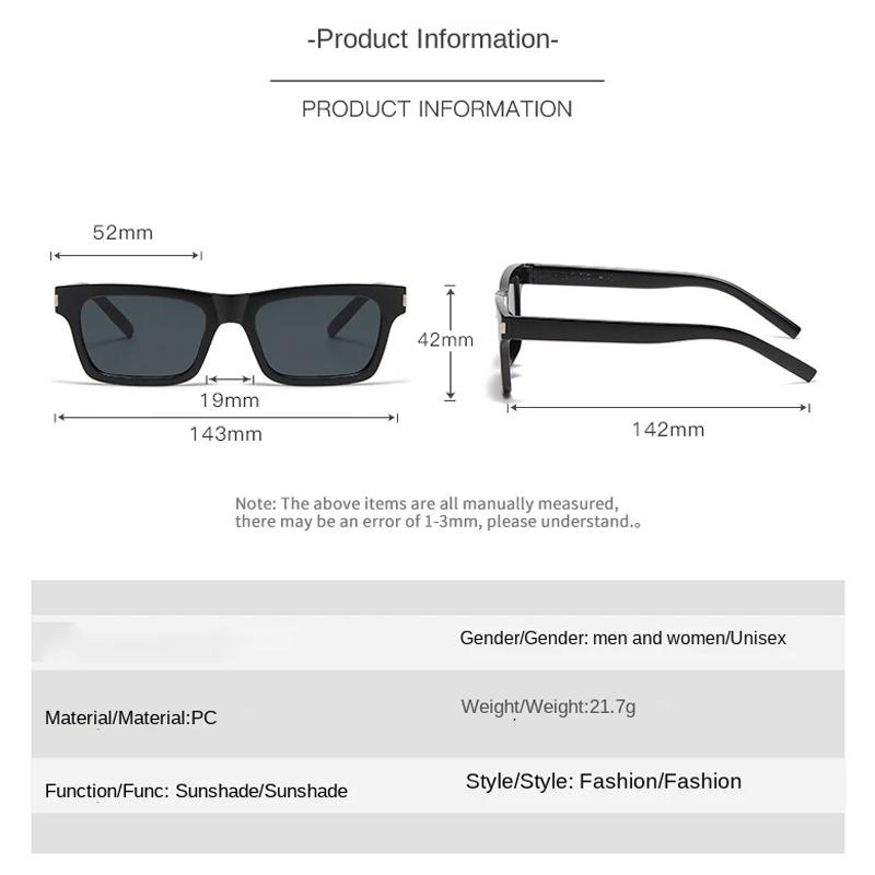 New Fashion Small Square Sunglasses Women Luxury Retro Shades UV400 Men Trending Sun Glasses Sunglasses for Women Men