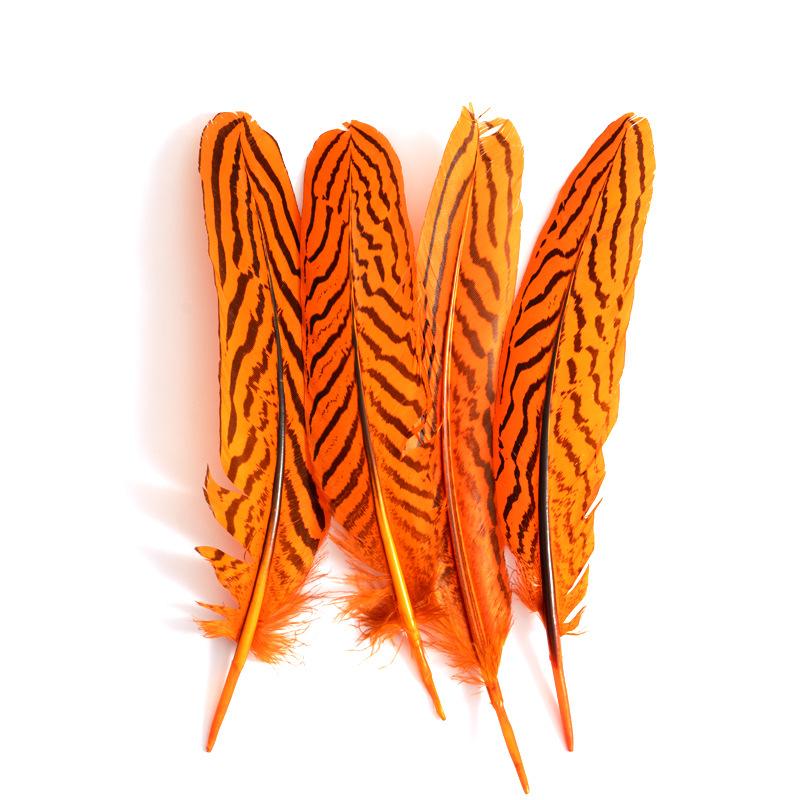 80 Natural Pheasant Feather Decorative Diy Jewelry Hair Accessories Material Cat Stick Toy Accessories