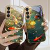 Vibrant Koi Fish In Water For Samsung Galaxy S26 S20 FE 21 22 Ultra 23 Plus 24 Ultra 25Ultra S21+ 22Plus Golden Glass Phone Case