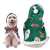 Pet Christmas Cape Hooded Dog Costume Winter Flannel Outfit Small Medium Large Dogs