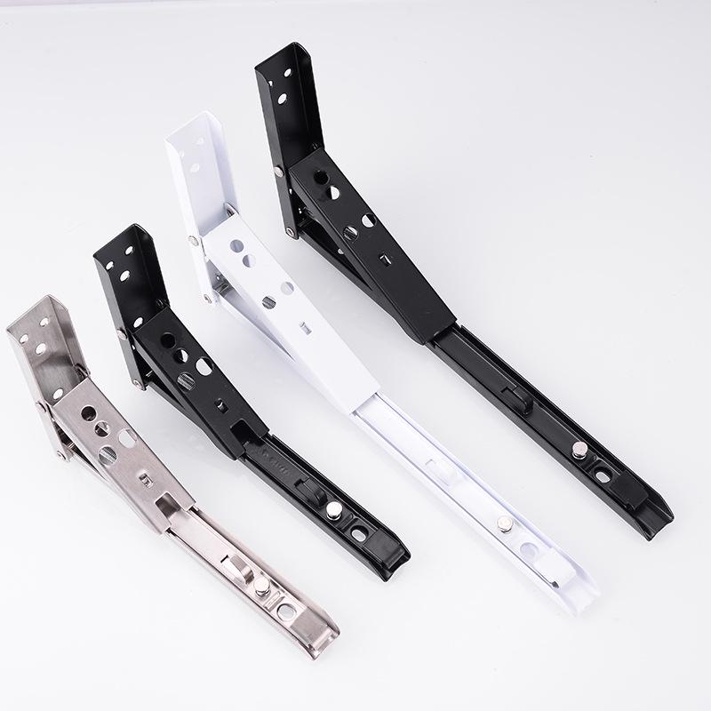 Punch-Free Triangle Wall-Mounted Stainless Steel Folding Bracket Shelf