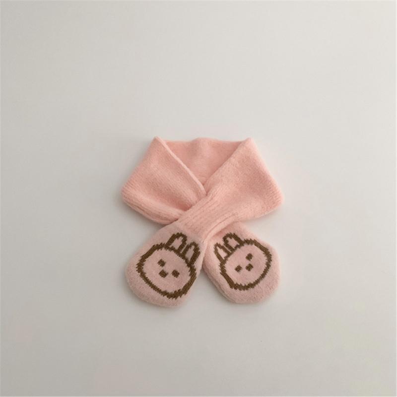 Einfarbiger Babyschal Kinder Nackenwärmer Herbst Winter Nackenbedeckung Winddichtes Halstuch für Jungen und Mädchen 6M bis 4J