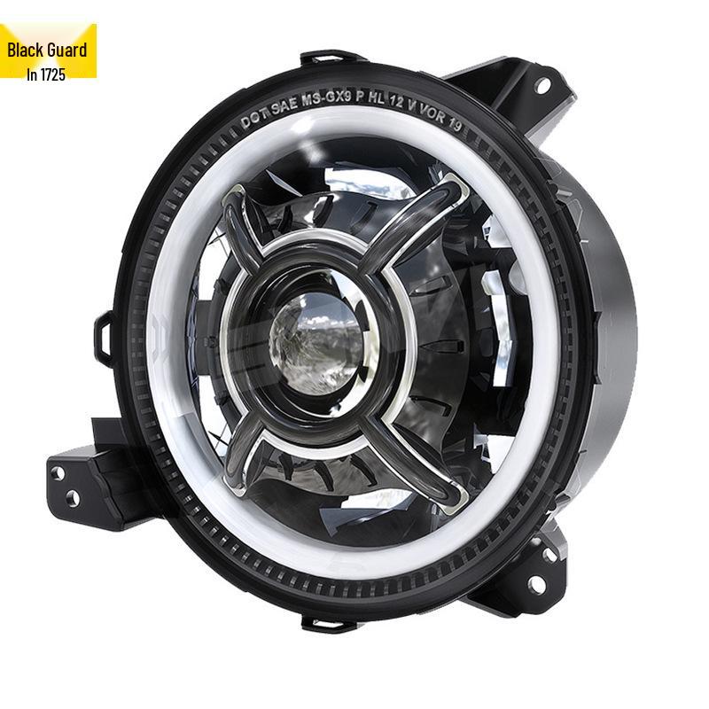 Tri-Beam 9-inch LED Bi-Beam Lens Headlight Assembly for Jeep Wrangler JL