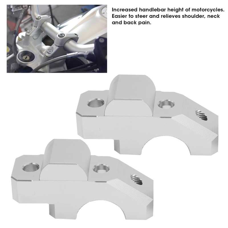 2pcs HandleBar Riser Mount Clamp CNC Aluminum Alloy Replacement for YAMAHA Tracer 900/GT 2015 2016 2017 2018 2019
