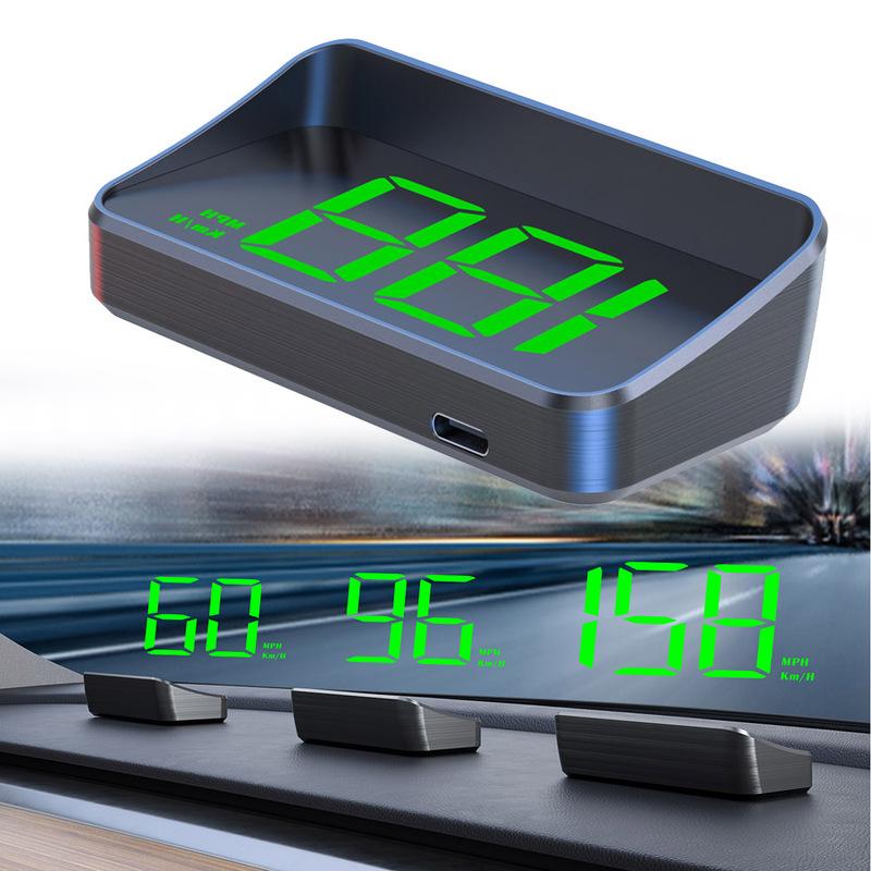 Car HUD Head Up Display GPS Speedometer KMH Digital M2 Display Windshield Projector With GPS + Beidou Dual-mode Chip