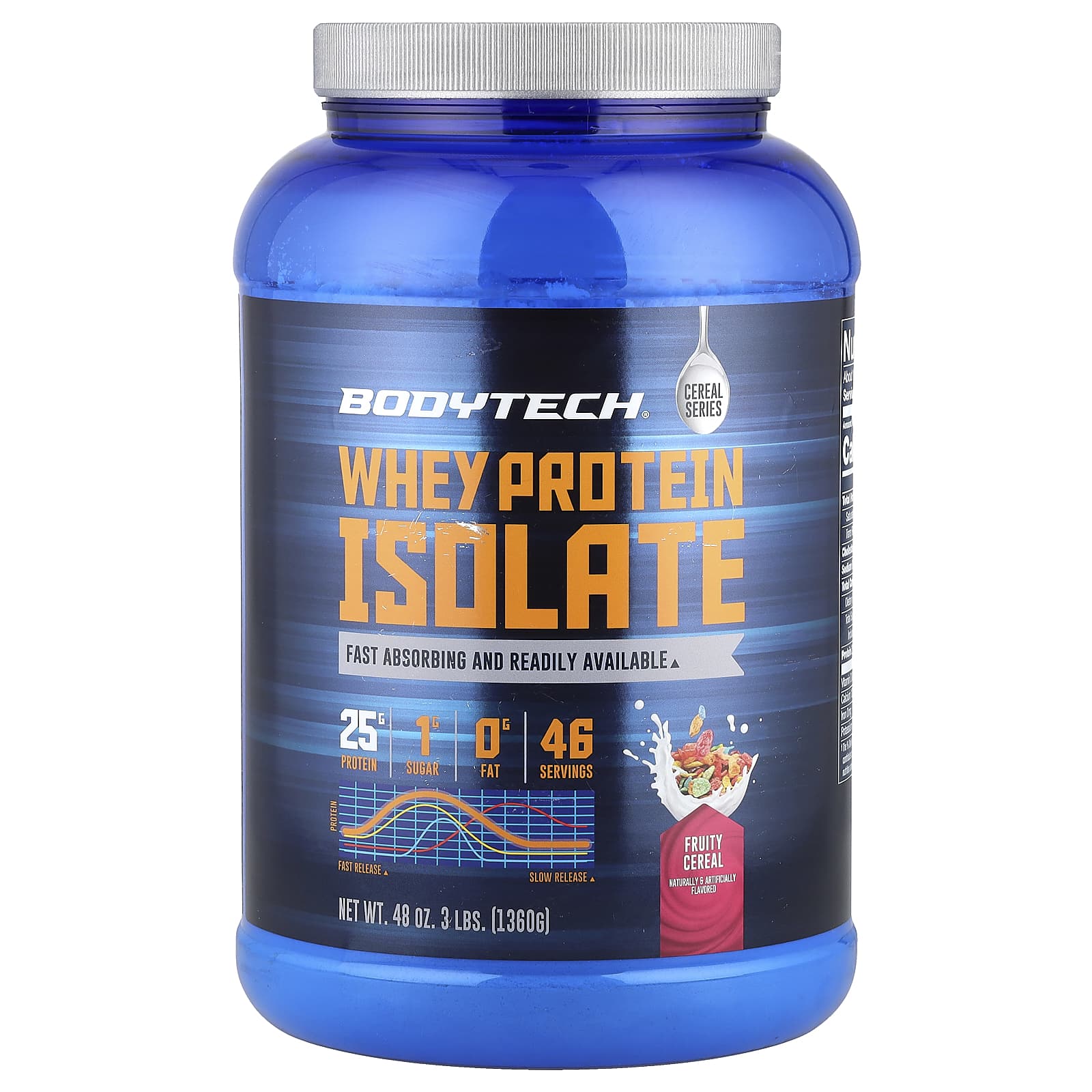 

Whey Protein Isolate, Fruity Cereal, 1,360G (3Lbs)