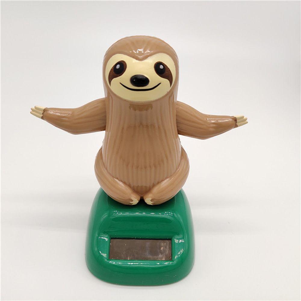 Dolls Shaking Head Dolls Swing Animal Bobbling Head Toys Solar Swing Alpaca Solar Powered Sloth