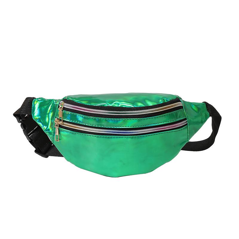 Reflective Laser Waist Bag for Women & Men, Colorful Summer Crossbody Bag