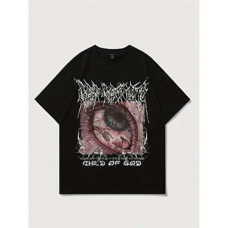 

European Size Men S Fashion T-Shirt 4XL чорний