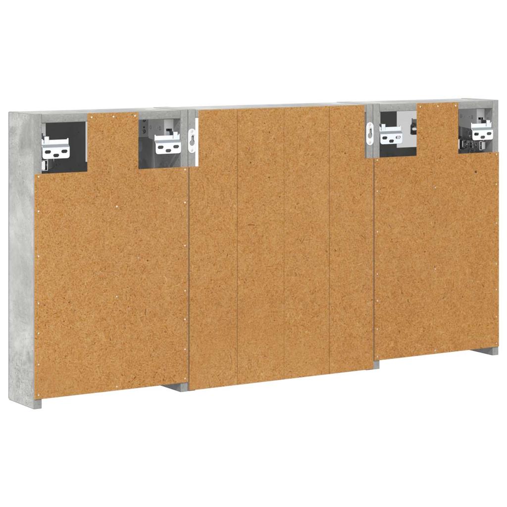 Bathroom Cabinet Set 3 Pcs 100 X 10.5 X 50 Cm Engineered Wood