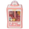 Doll Machine Toy Electronic Light Music Bunny Space Pattern Mini Claw Machine for Children Pink