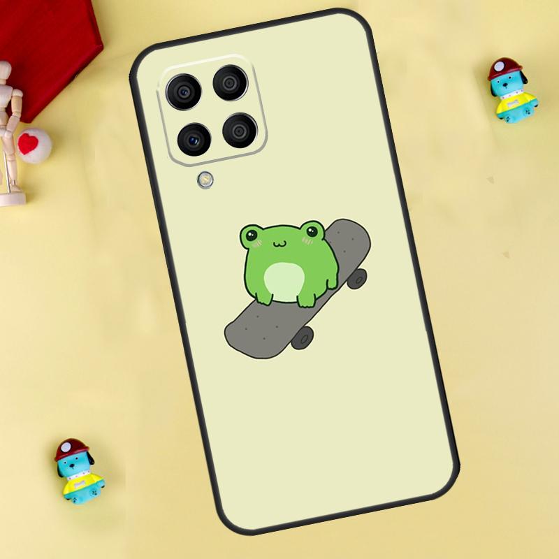 Frog Skateboard Cute Kawaii Case For Samsung Galaxy M33 M15 M55 M31 M13 M12 M14 M06 M16 M36 M56 M53 M32 M52 M35 M34 M54