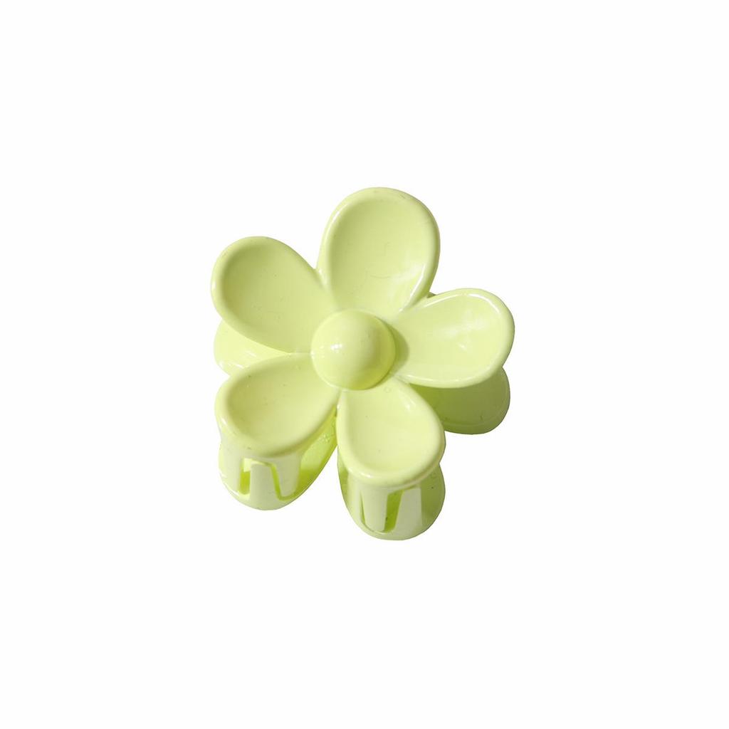 Colorful 3.5cm Sweet Flower Hair Claw Clip for Ponytails