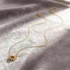 Gold Heart Necklace, Double Heart Necklace for Women Heart Chain Necklace Heart Necklaces Jewelry Gifts for Women Girls