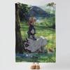 Anime V-Violet Evergarden-n Throw Thick Comfort Flannel Quilt, Multi-scene Use Indoor Outdoor Daily Nap