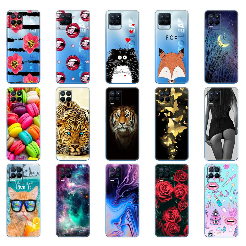 For Realme 8 Case 6.4" Soft Silicon TPU Back For Realme 8 Pro OPPO Realme8 4G RMX3085 Phone Cover Coque Capa Funda Bumper Bag