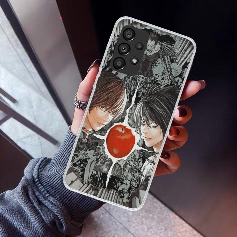 N-Note D-Death Anime Ryuk Phone Case For Samsung Galaxy A17 A57 A37 A16 A26 A36 A56 A15 A25 A35 A55 A14 A13 A54 A53 A34 A24 A33