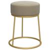 VidaXL Round Stool Dark Grey Velvet, 1.91 Kg