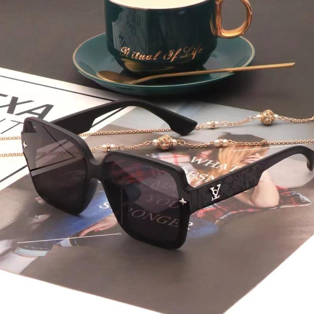 New Fashion Square Frame Sunglasses for Women Luxury Sunglasses UV Protection Large Frame Glasses
