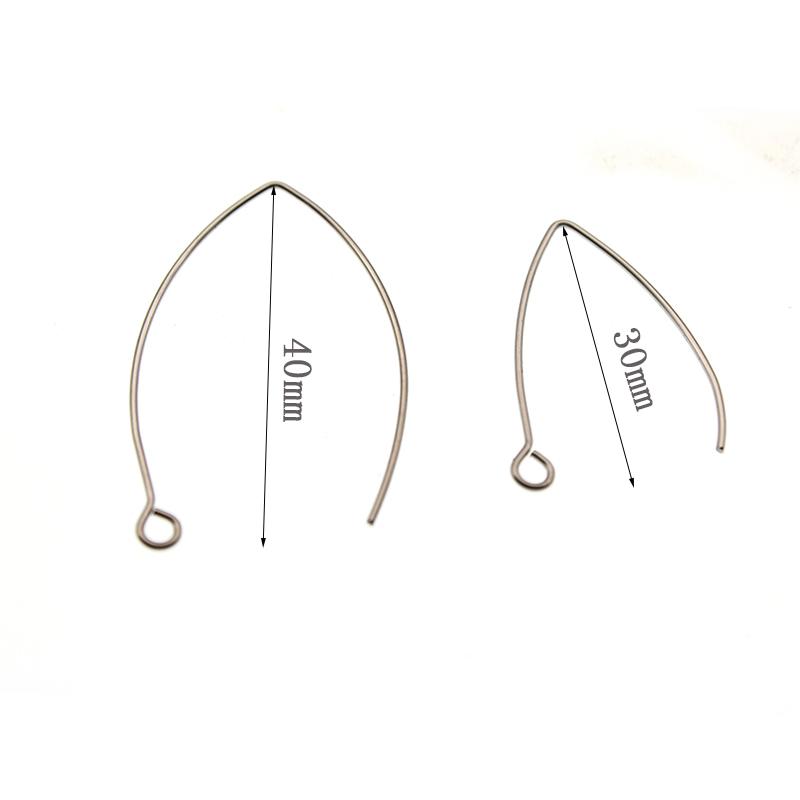 50Pcs Stainless Steel V Shape Earrings Hooks Hypoallergenic Gold Ear Wires Clasp for DIY Jewelry Making Findings Accessories