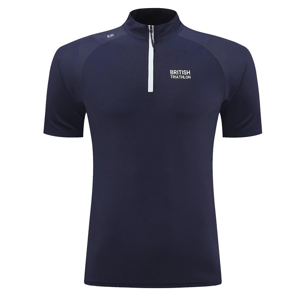Unisex Quick-Dry Half-Zip Fitness Top for Outdoor Running