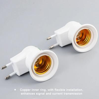 E27 Light Bulbs Socket Outlet Converter with Switch EU US Plug Adapter Standard Screw-in Base Holder ON/OFF Lamp Accessory