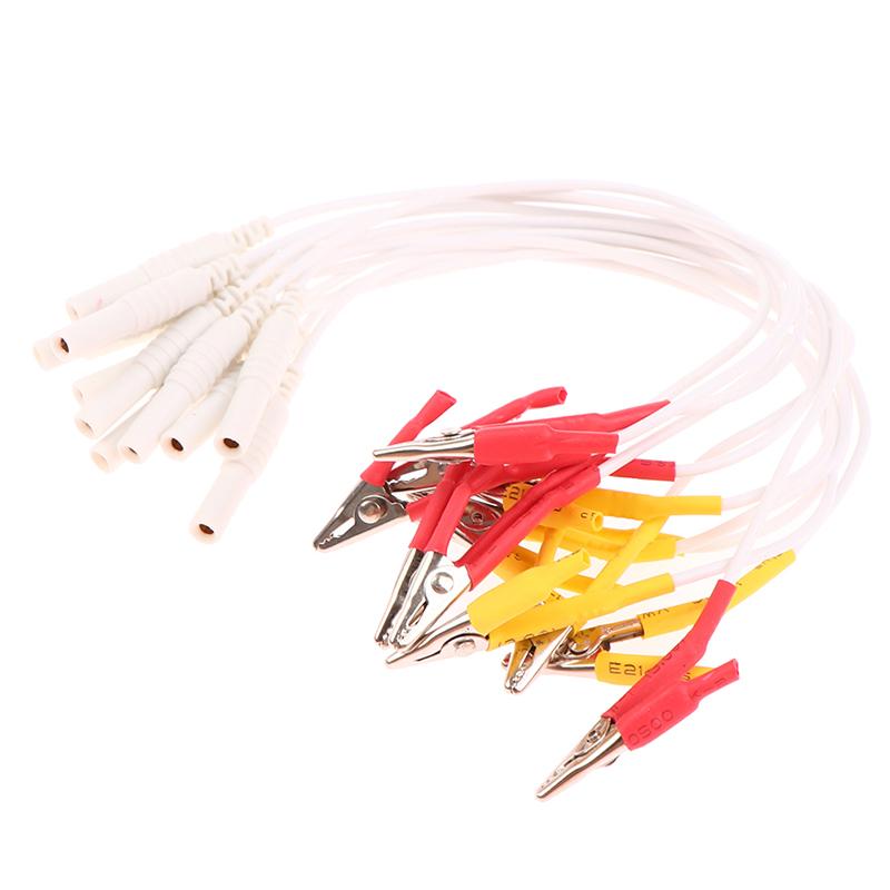 6pcs/lot Alligator Clip Cable, Acupuncture Needles Clip for Electronic Acupuncture Treatment Instrument