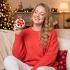 Christmas Themed Popping Sensory Toy Set Soft Silicone Bubble Fidget Toy Stress Relief Sensory Game for Kids and Adults
