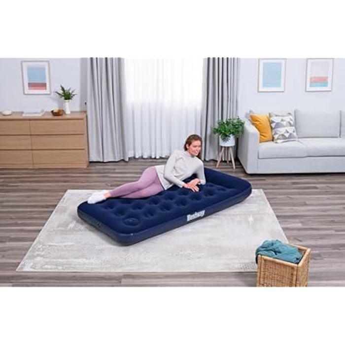 Matelas gonflable camping Bestway 1 place 1,88 m x 99 cm x 22 cm avec pompe à pied intégrée
