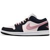 Air Jordan 1 Slip Resistant, Abrasion Resistant, Lightweight Low Top Vintage Basketball Shoes Women's Black Pink DC0774-101(Team458-)