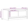 LED Coffee Table Sonoma Oak Effect Particleboard