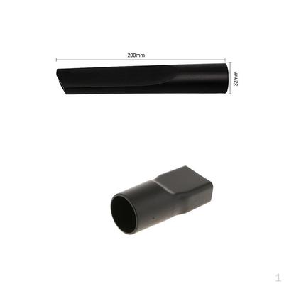 Schwarz 32mm Durchmesser. Rund auf Vierkantanschluss Staubsaugeradapter und Fugendüse