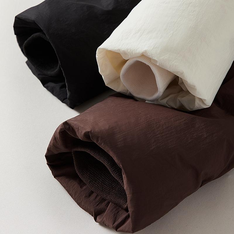 Women Down Jacket Casual Loose Belt V Neck Collar Fashion Autumn Winter Outwear Coat