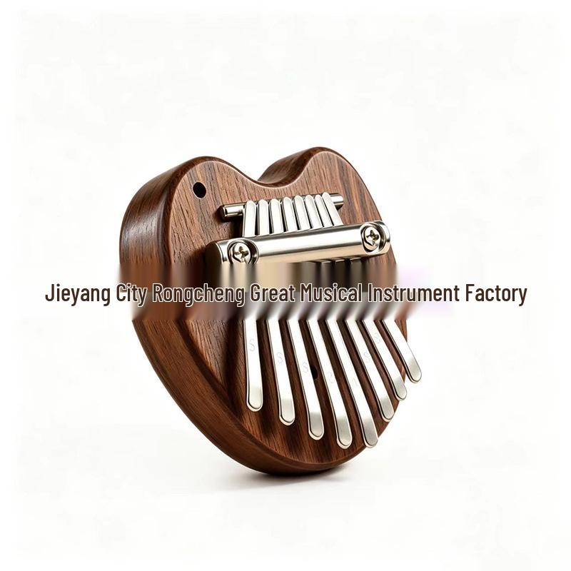 8-Key Mini Thumb Piano: Easy-Learn Solid Wood Kalimba Pendant - Cute Musical Gift