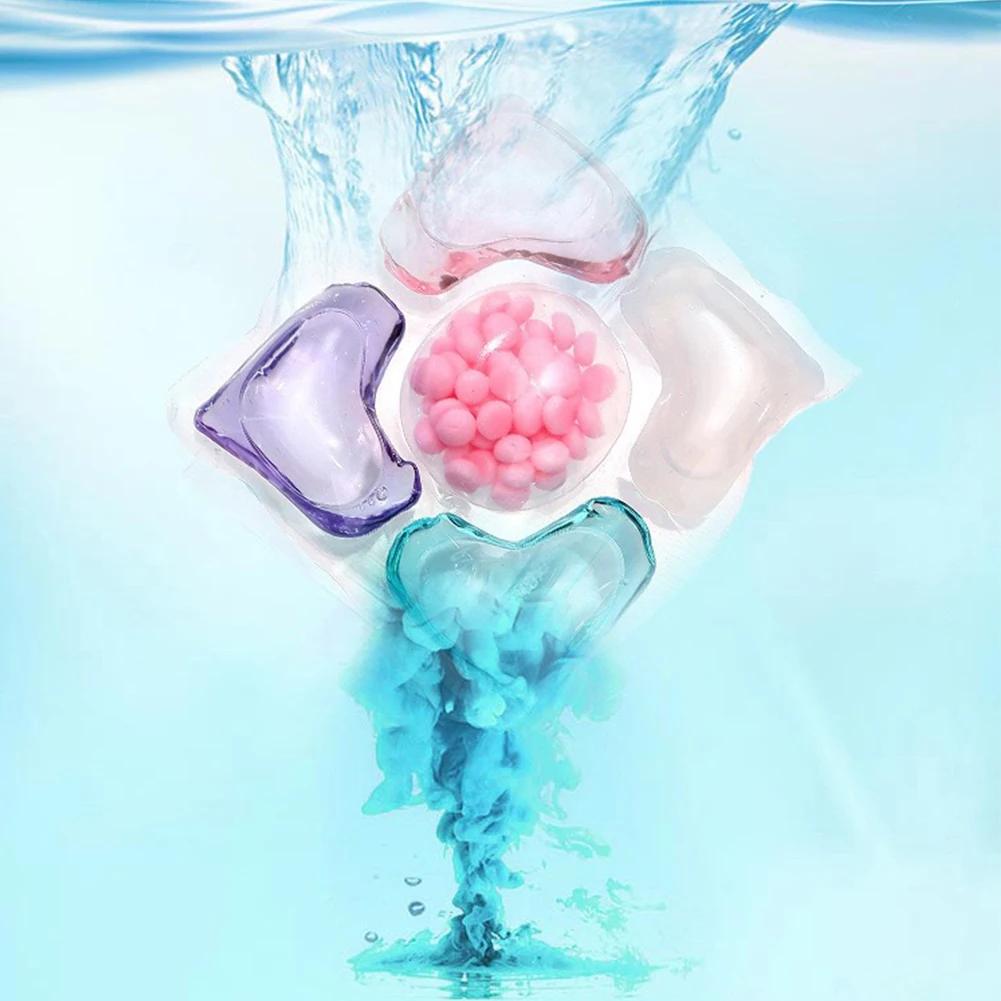150/100Pcs Multi-purpose Strong Detergent 5 in 1 Detergent Liquid Capsule Ball Laundry Scent Fragrance Beads for Home Dormitory