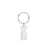 Cartoon Cat Dog Stainless Steel Keychain Cute Pet Design Fashion Couple Pendant Practical Animal Lover Gift