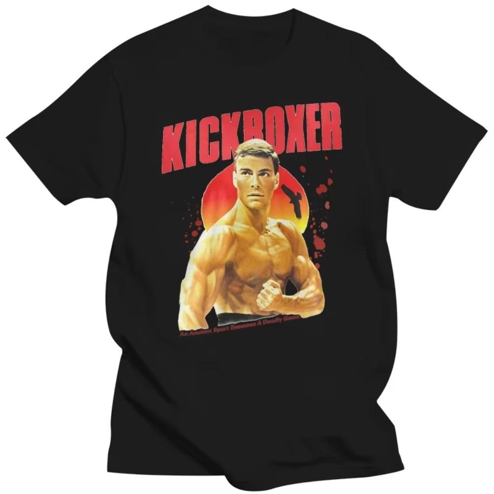 

Vintage Unisex Cult Jean Claude Van Damme Kickboxer Movie Print T Shirt Women Unisex Harajuku Classic Oneck Streetwear S