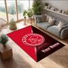Ajax Amsterdam Bedruckter Kristall-Samt-Teppich Rutschfester Kristall-Samt-Teppich für Sofa, Schlafzimmer, Innenbereich, Heimdekoration