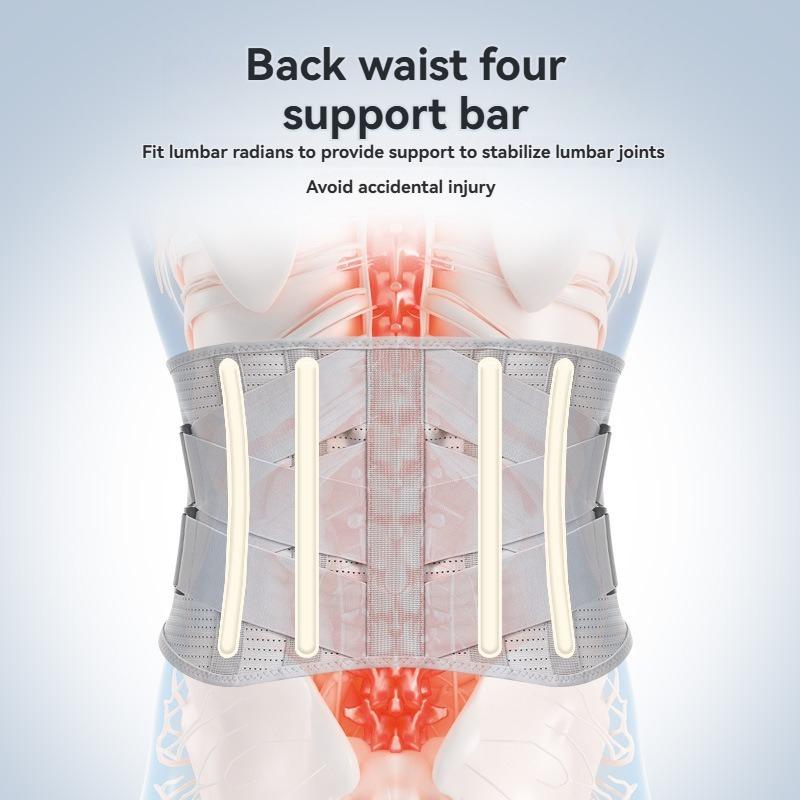 Professional Elastic Lower Back Support Brace with 6 Stay Strong Lumbar Support Adjustable for Relieve Waist Pain