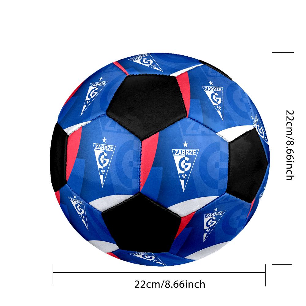 MĂRIME 5 Mingea de Fotbal Górnik Zabrze Colorată Pentru Toate Vârstele Cusută la Mașină PVC Gata de Competiție Durabilă cu Salt Ridicat