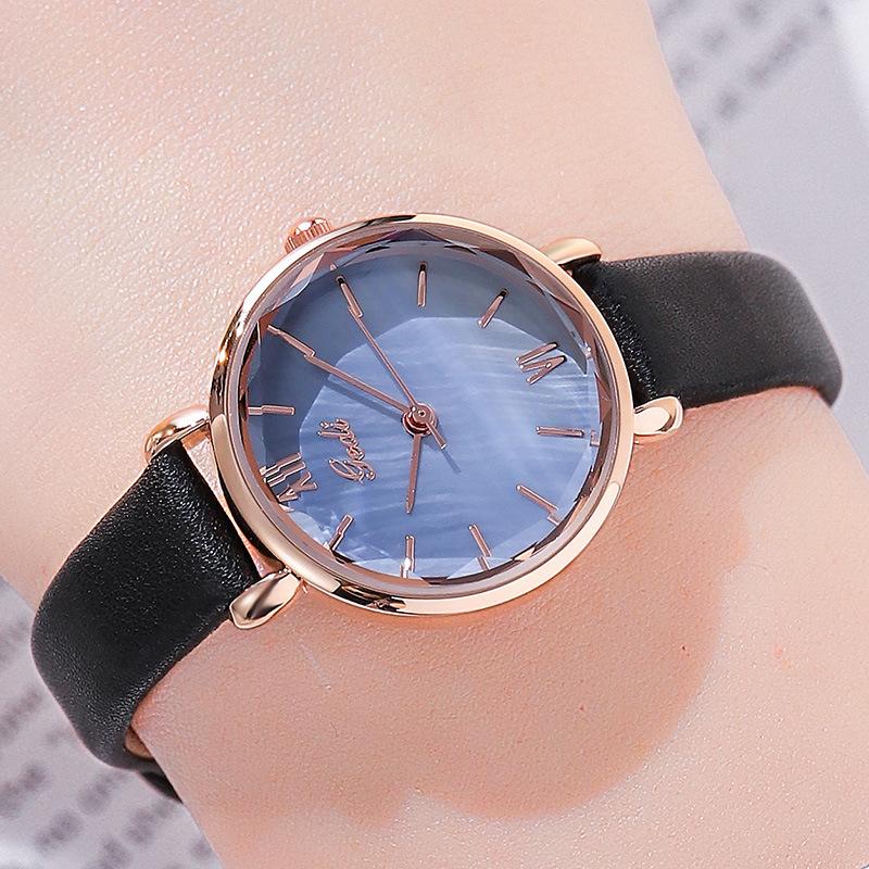 Women'S Belt Watch Simple Casual Ultra-Thin Quartz Women'S Watch Fashionable And Compact Watch With