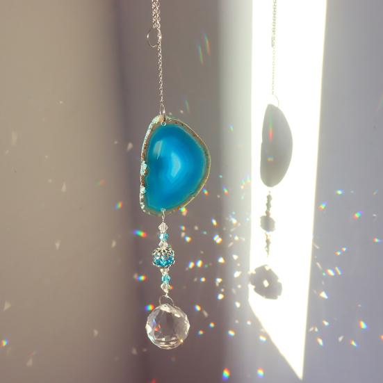 

Колокольчик ветра Изысканные искусственные кристаллы Мастерство изготовления Декоративный колодец Отражение Призмы Кулон Suncatcher для окна