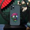 Neon Eyed Brain Alien Monster Phone Case For IPhone 17 Pro Max 16 15 14 Pro Max 13 11 Air Plus Silicone Cover