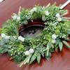 Realistic Artificial Flower Wreath for Front Door Spring Wreath Decoration for Wedding Valentines Indoor and Outdoor Use