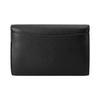 COACH Kleo Casual Travel Buckle Flap Sandwich Leather Clutch Wallet Small Women's Black