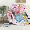 anime cartoon cute d-Dive in w-Wonderland Flannel warm soft plush blanket sofa living room hogar office bedroom travel gift home