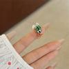 Jewelry Accessories Insect Drip Oil Ring Geometric Enamel Flower Ring Retro Painting Ring  Friend