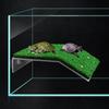Aquarium Dekoration Saugnapf Schildkröte Kletterleiter Schildkröte Sonnenplattform Simulierte Rasenlandschaftsgestaltung Trocknen Schwimmend